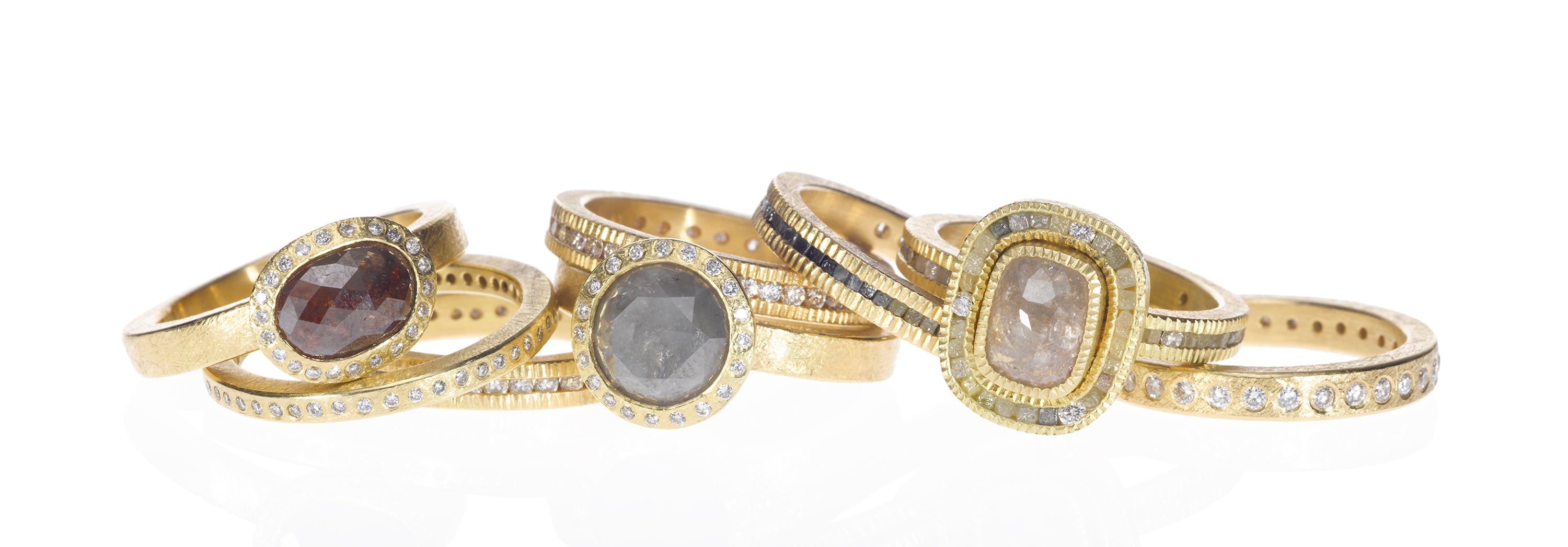 Rough Diamond Rings and Organic Styles