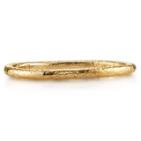 Textured Gold Wedding Band by Single Stone