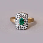 Natural Green Emerald Ring