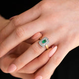 Natural Green Emerald Ring