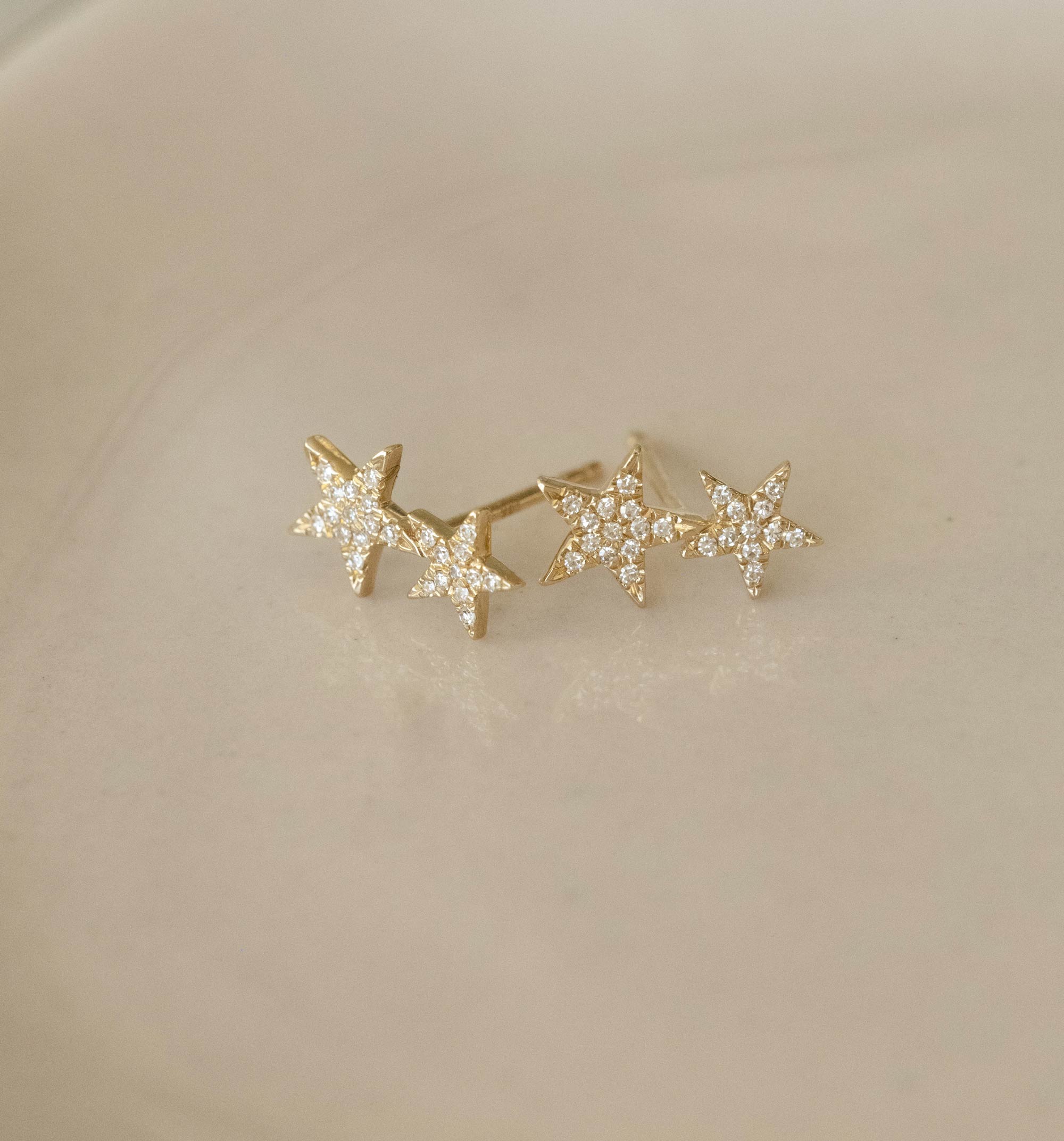 Double Star Earrings