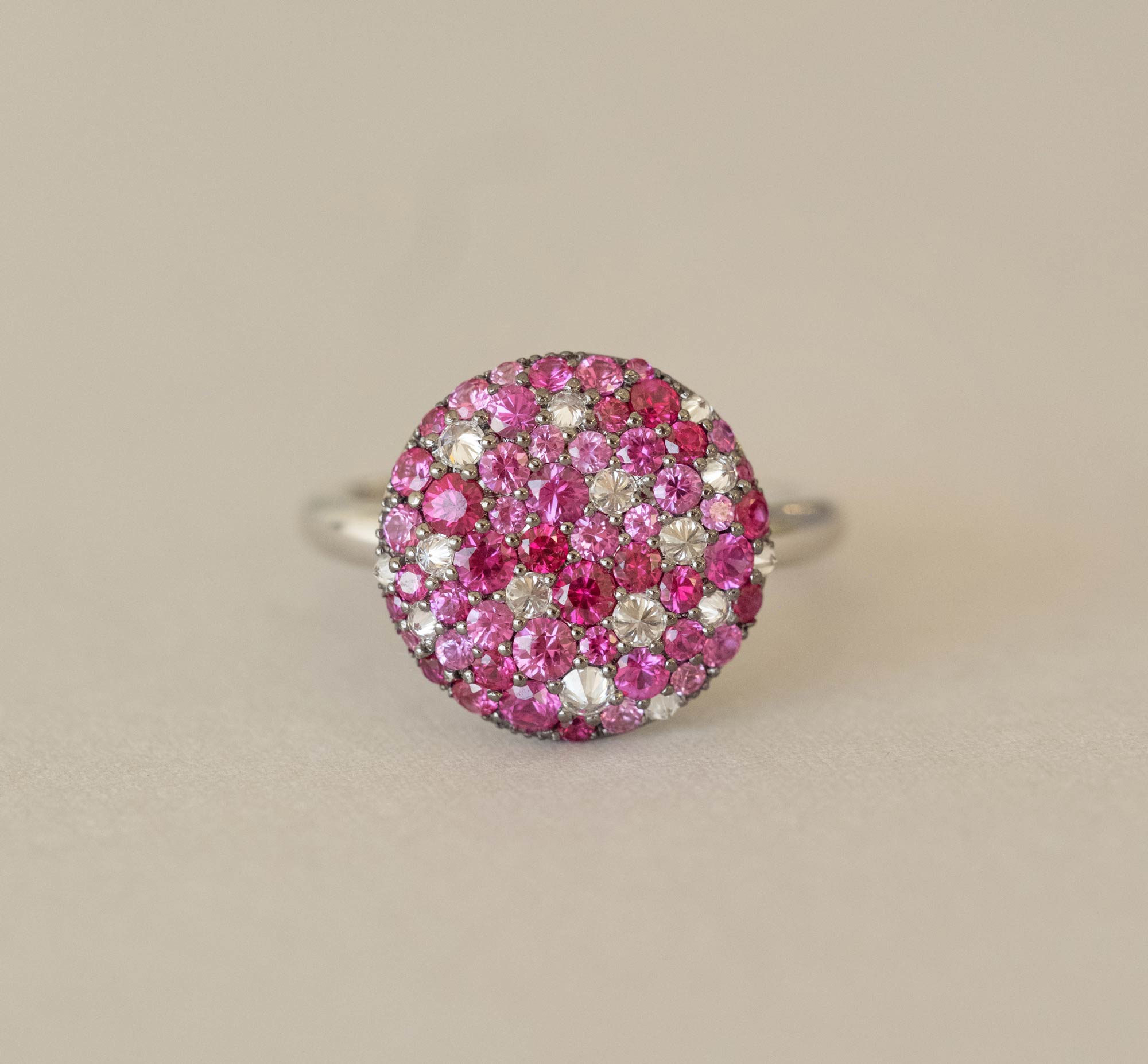 Ruby Cluster Ring 