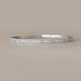 Baguette Diamond Tennis Bangle Bracelet