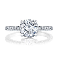 French pave hot sale engagement rings