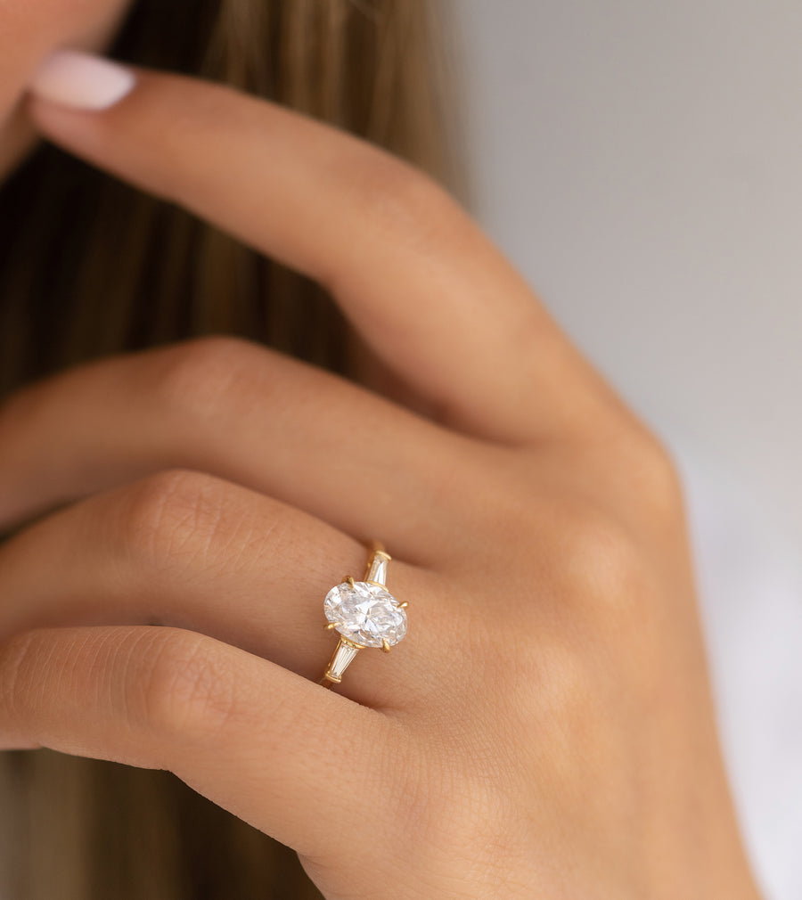 3 Carat IGI Certified Oval Cut Lab Grown Diamond Engagement Ring at Rs  681234/piece | Surat | ID: 26116509662