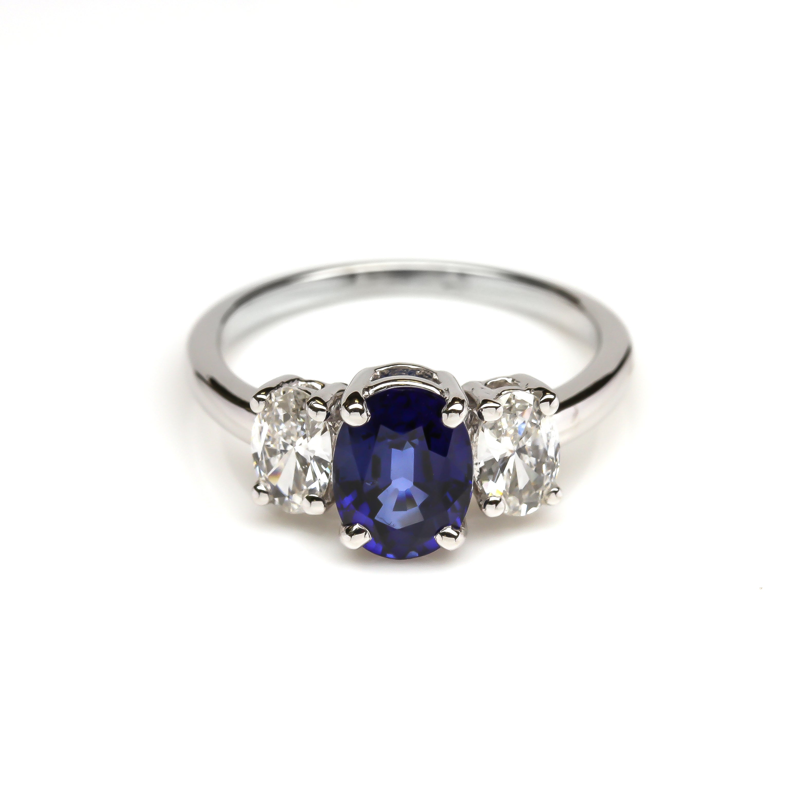 Sapphire & Diamond Engagement Ring – Harold Stevens