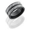 Black Carbon Fiber Mens Ring